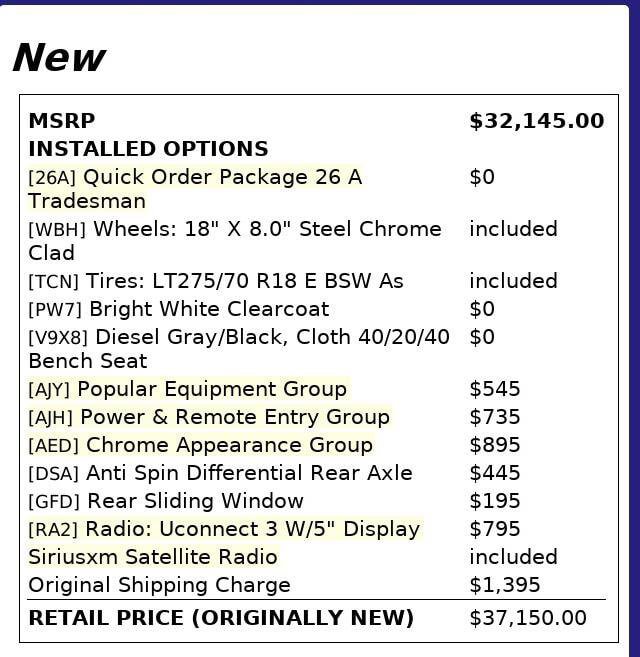 Used 2017 RAM 2500 Tradesman w/ Chrome Appearance Group image 4