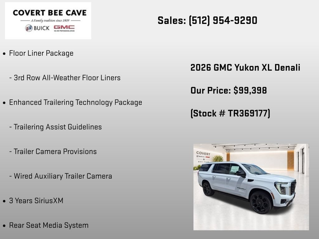 New 2026 GMC Yukon XL Denali w/ Denali Reserve Package AWD/4WD image 31