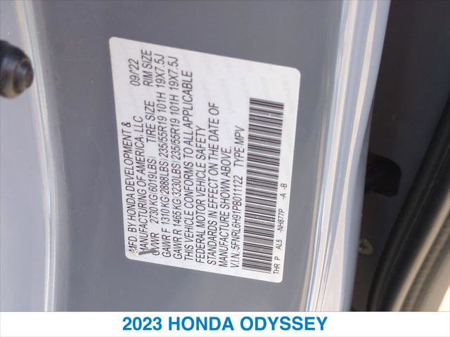 Certified 2023 Honda Odyssey Elite image 27