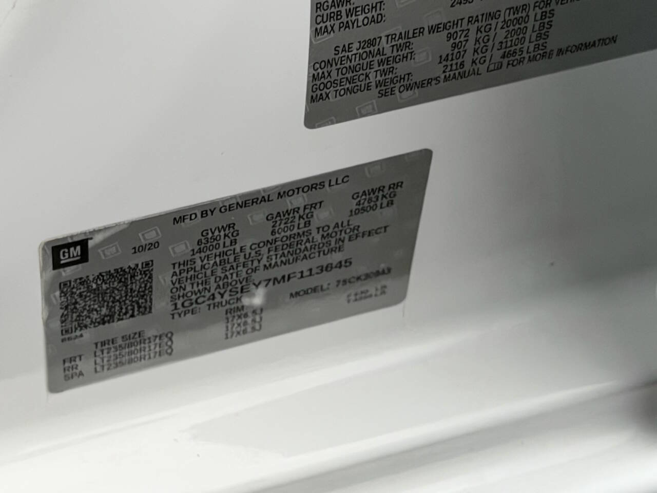 Used 2021 Chevrolet Silverado 3500 W/T w/ Gooseneck/5TH Wheel Package image 47