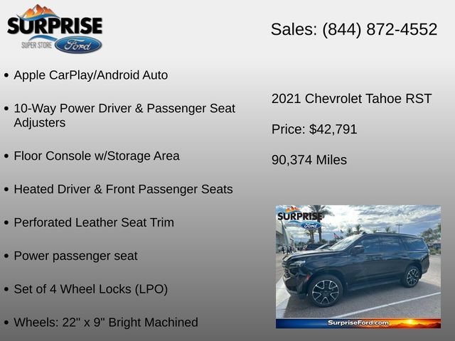 Used 2021 Chevrolet Tahoe RST AWD/4WD image 27