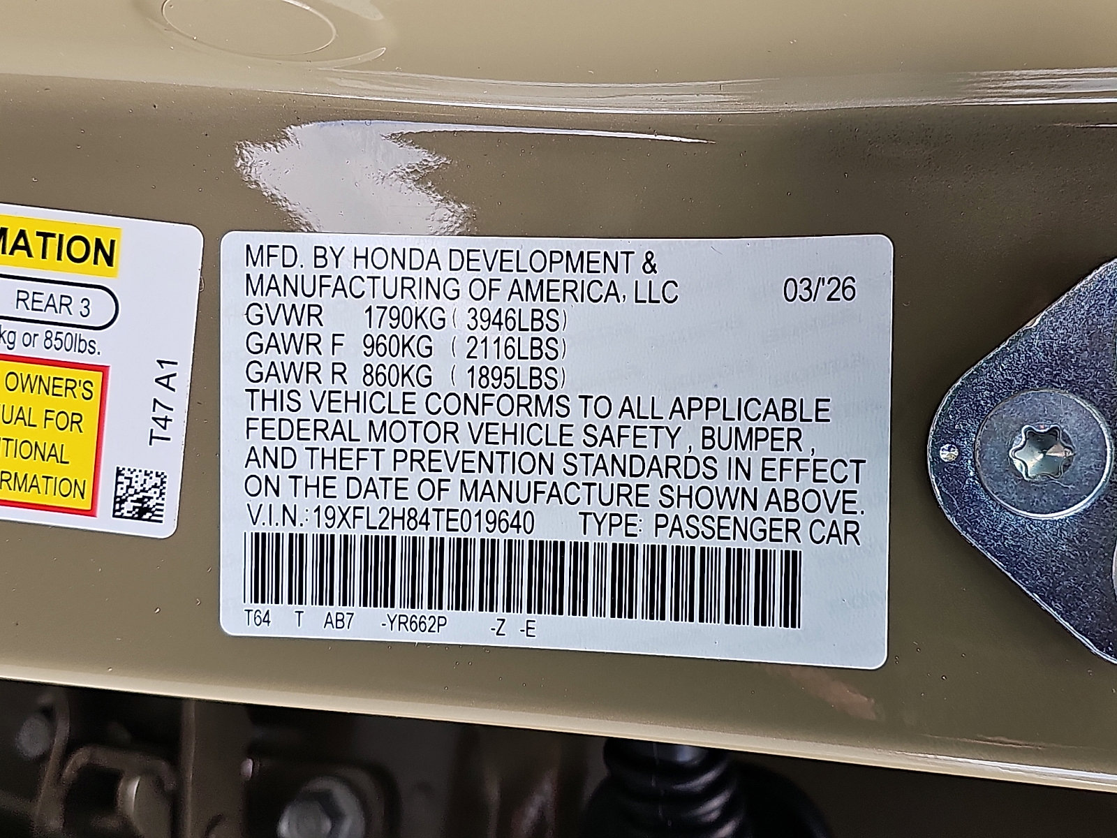 New 2026 Honda Civic Sport image 10