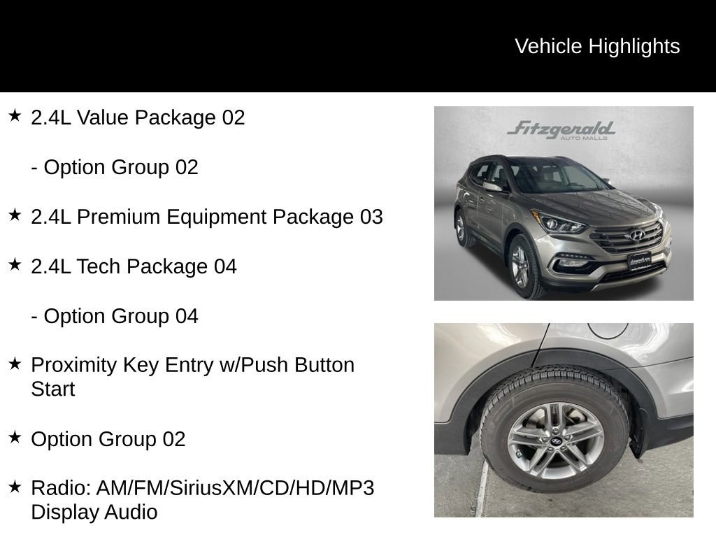 Used 2018 Hyundai Santa Fe Sport w/ 2.4L Tech Package 04 image 9