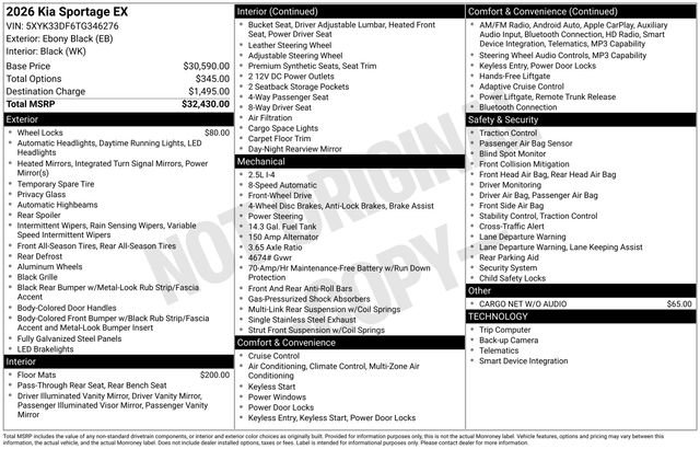 Used 2026 Kia Sportage EX FWD image 41