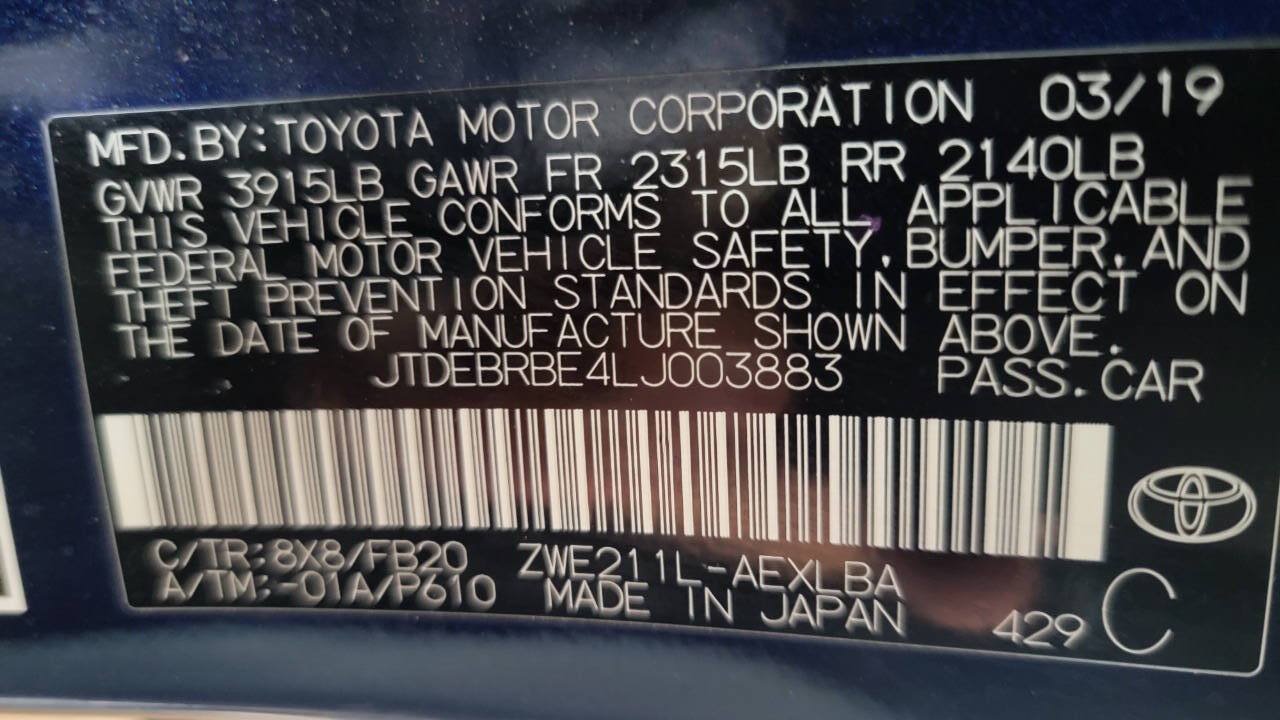 Used 2020 Toyota Corolla LE FWD image 19