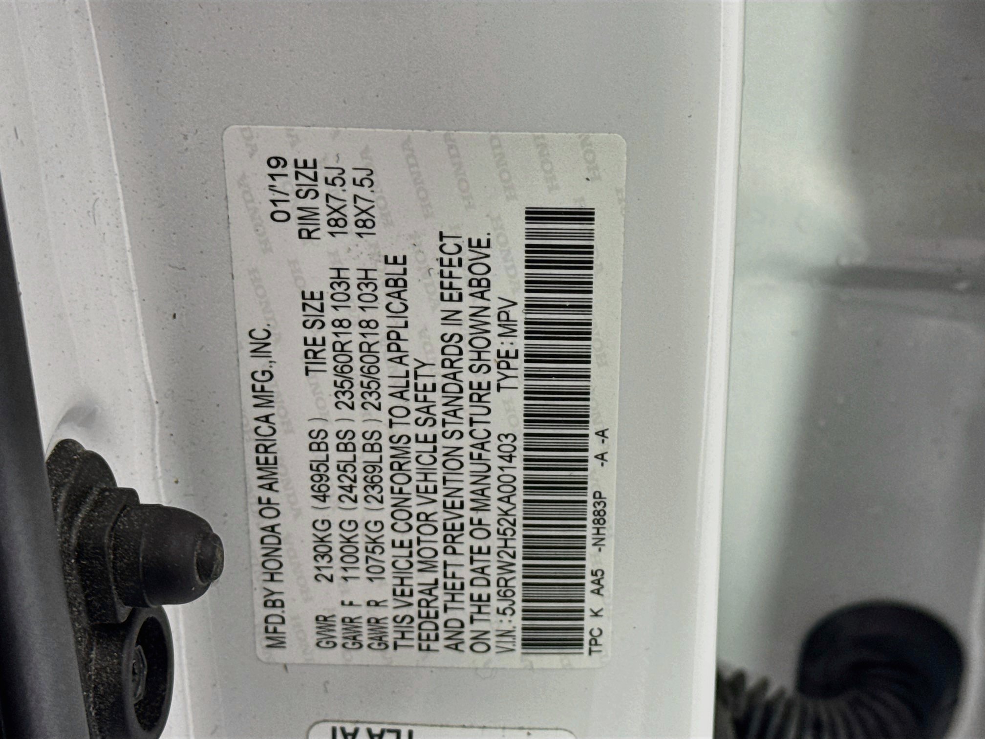 Certified 2019 Honda CR-V EX image 32