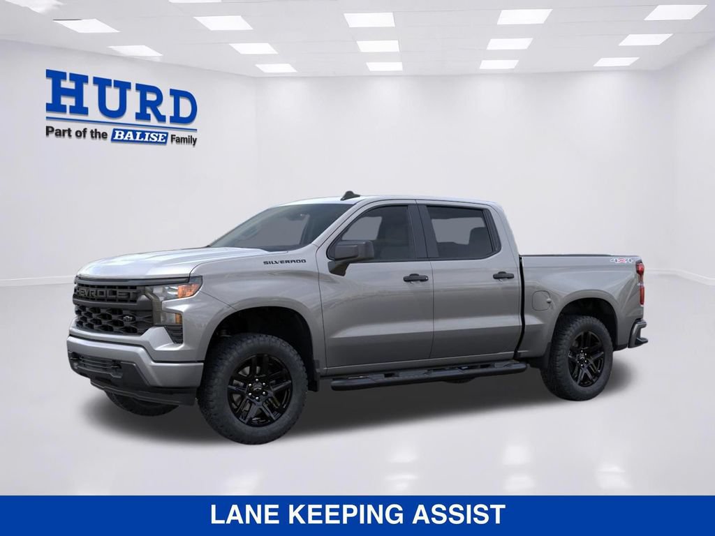 New 2026 Chevrolet Silverado 1500 Custom w/ Turbomax Blackout Package AWD/4WD image 3