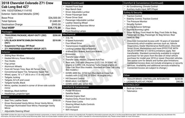 Used 2018 Chevrolet Colorado Z71 image 5