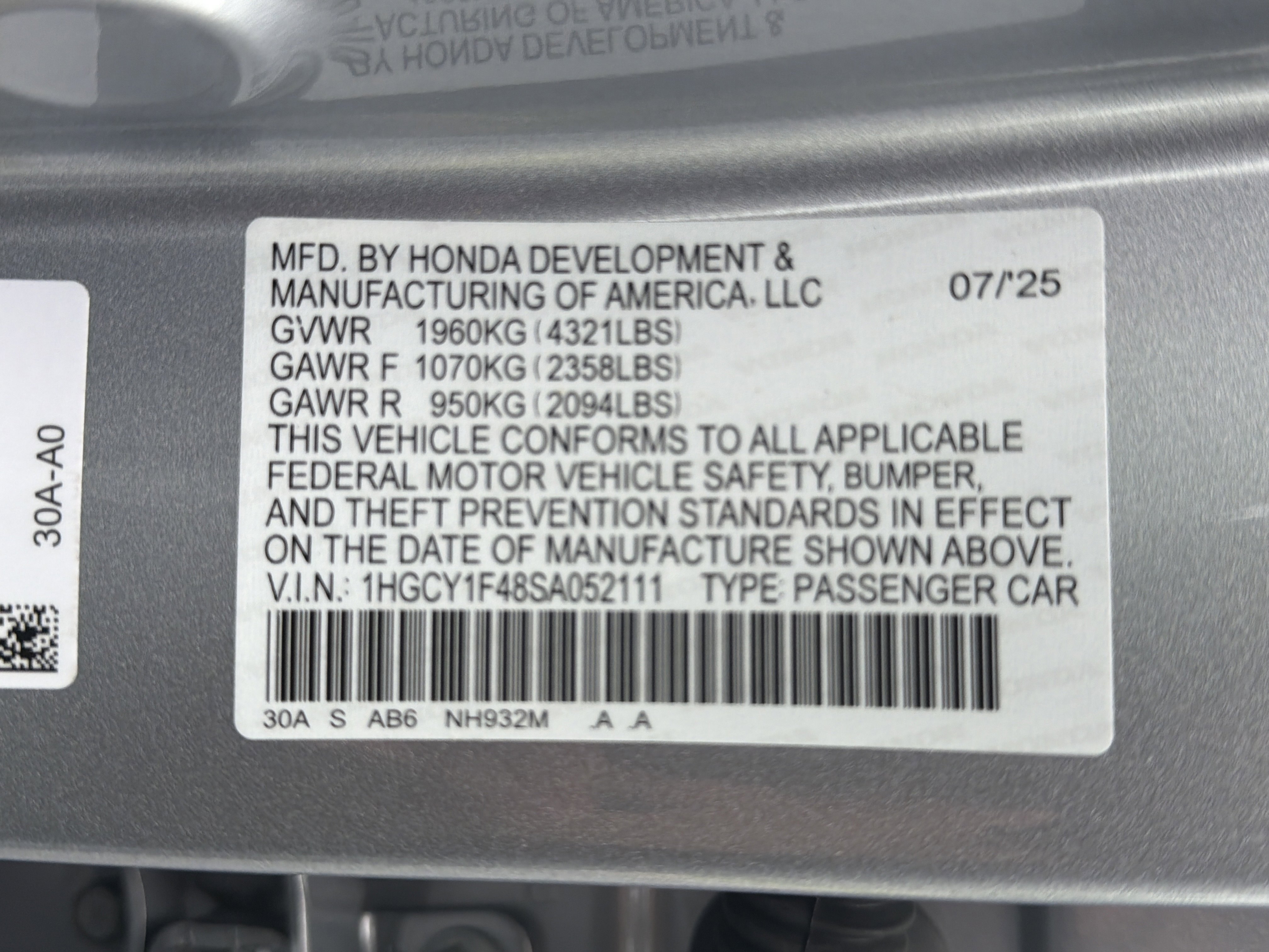Certified 2025 Honda Accord SE image 36