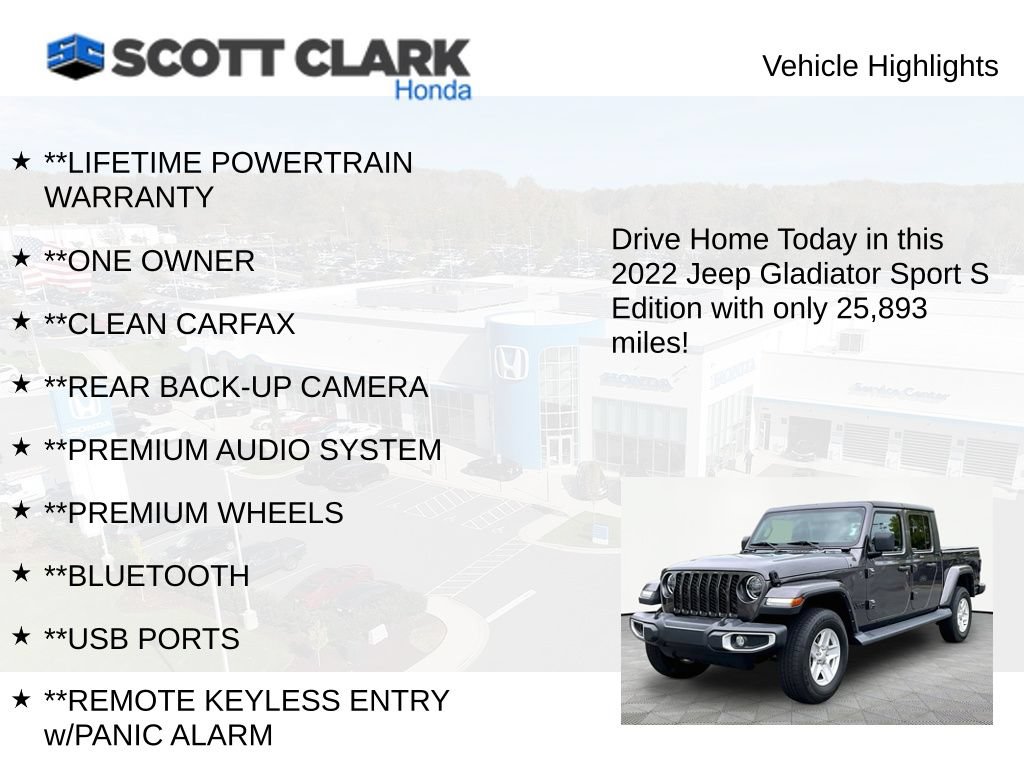 Used 2022 Jeep Gladiator Sport AWD/4WD image 12