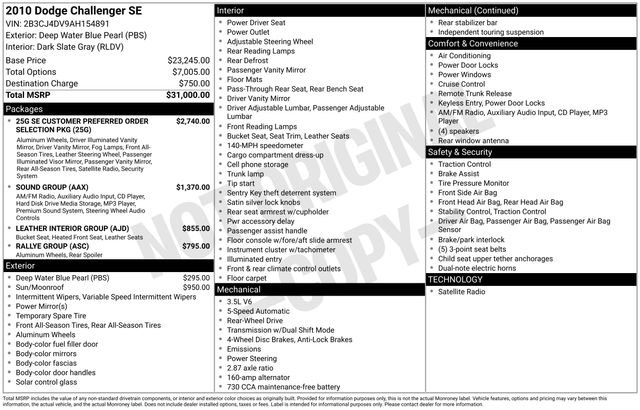 Used 2010 Dodge Challenger SE image 15