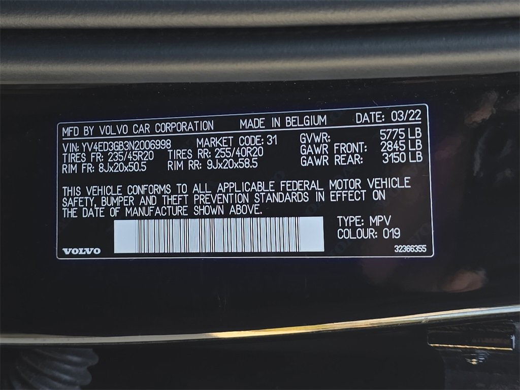 Used 2022 Volvo C40 P8 Recharge Ultimate image 33