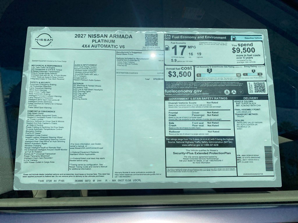 New 2027 Nissan Armada Platinum AWD/4WD image 39