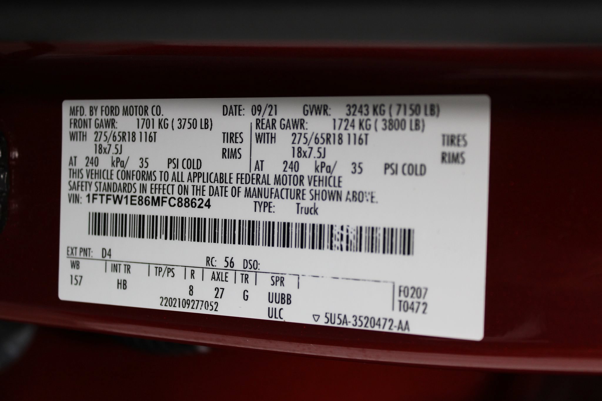 Used 2021 Ford F150 Lariat w/ Equipment Group 502A High AWD/4WD image 48