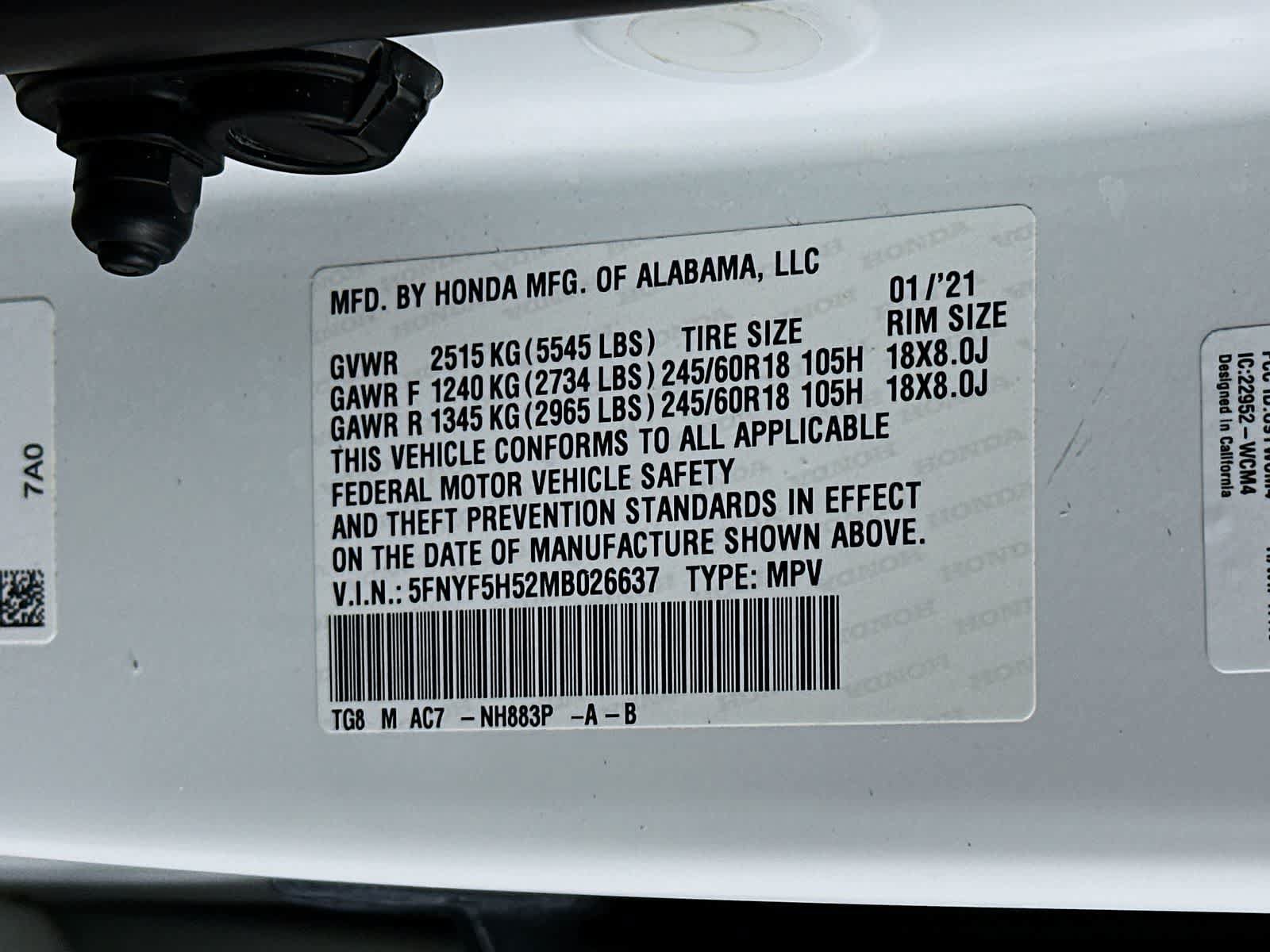 Used 2021 Honda Pilot EX-L image 23