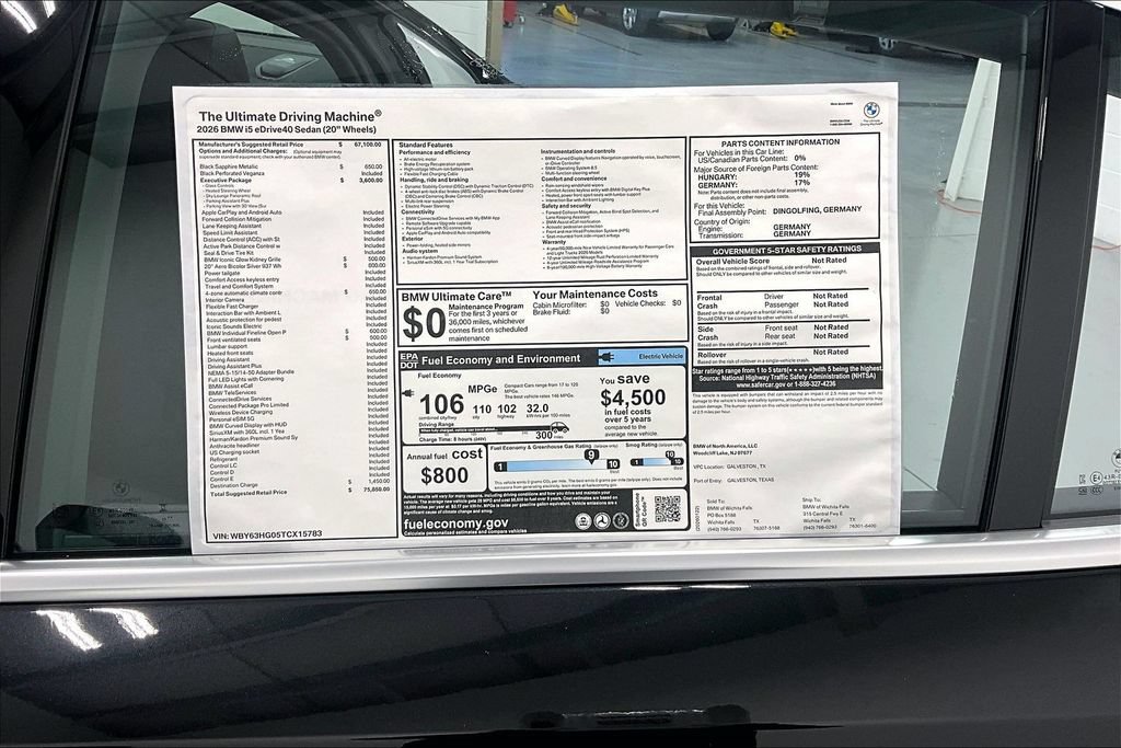 New 2026 BMW i5 eDrive40 w/ Executive Package RWD image 34