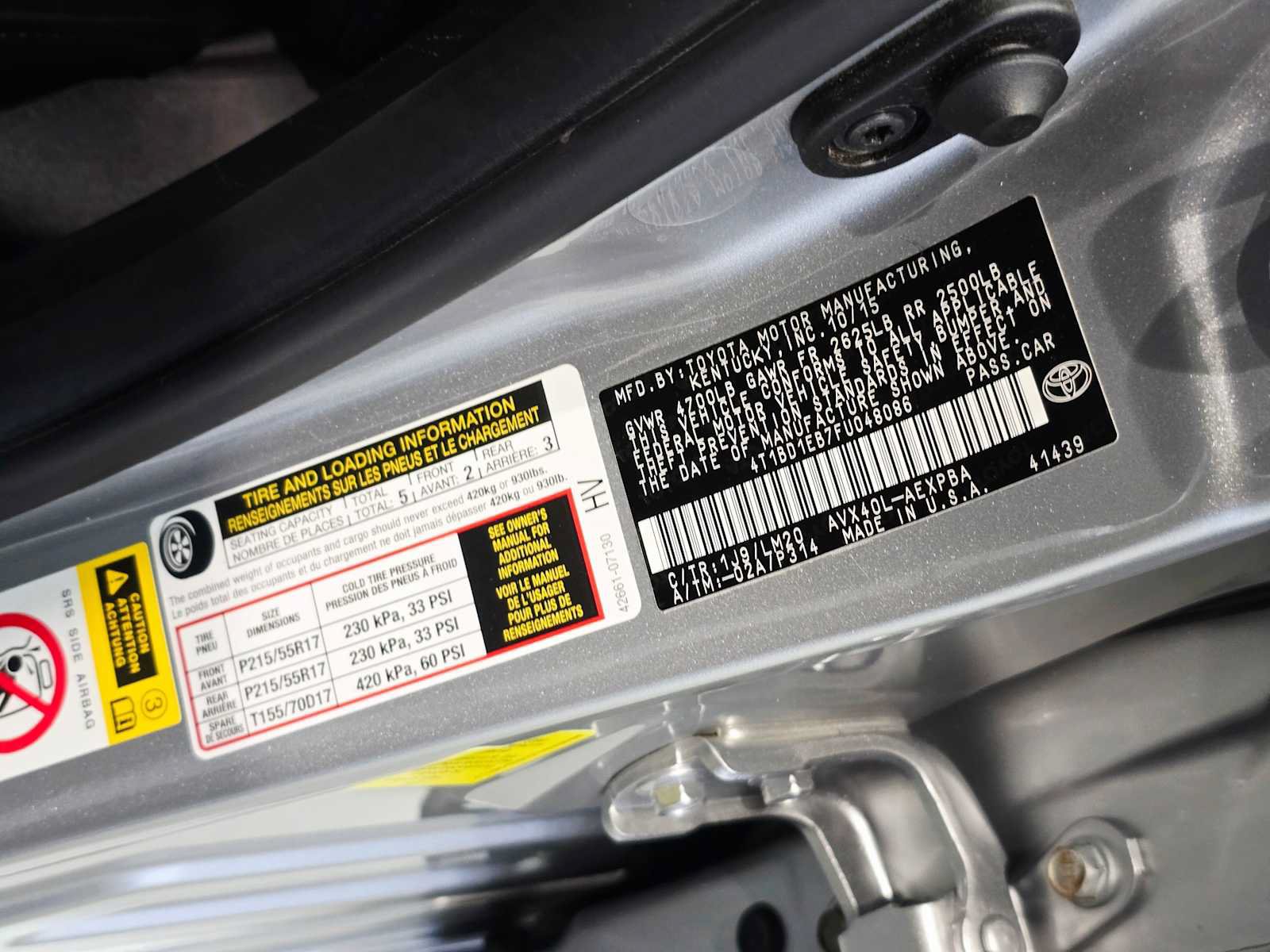 Used 2015 Toyota Avalon Limited FWD image 29