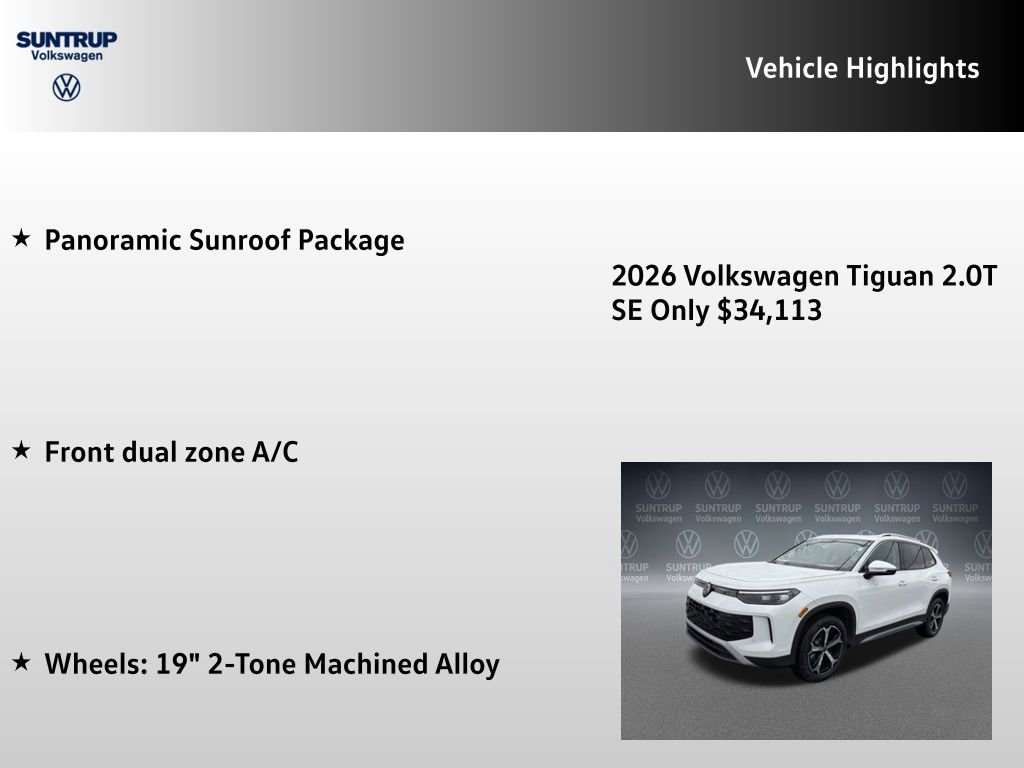 New 2026 Volkswagen Tiguan SE AWD/4WD image 7