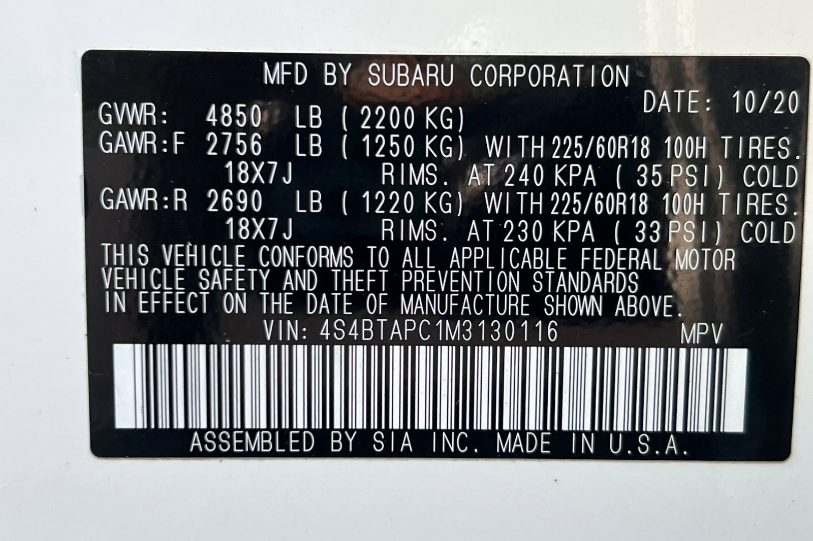 Used 2021 Subaru Outback Touring image 31