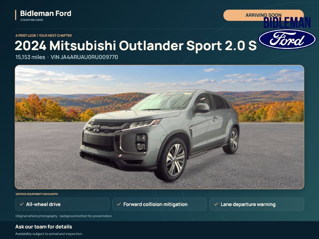 Used 2024 Mitsubishi Outlander Sport AWD image 1
