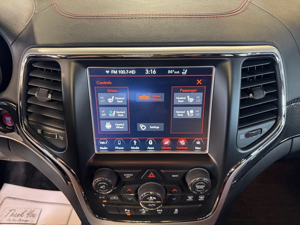 Used 2015 Jeep Grand Cherokee SRT w/ Quick Order Package 26J AWD/4WD image 30