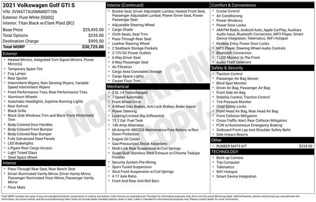 Used 2021 Volkswagen GTI S image 7