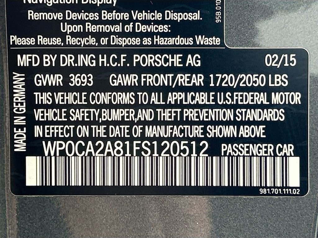 Used 2015 Porsche Boxster Base image 28