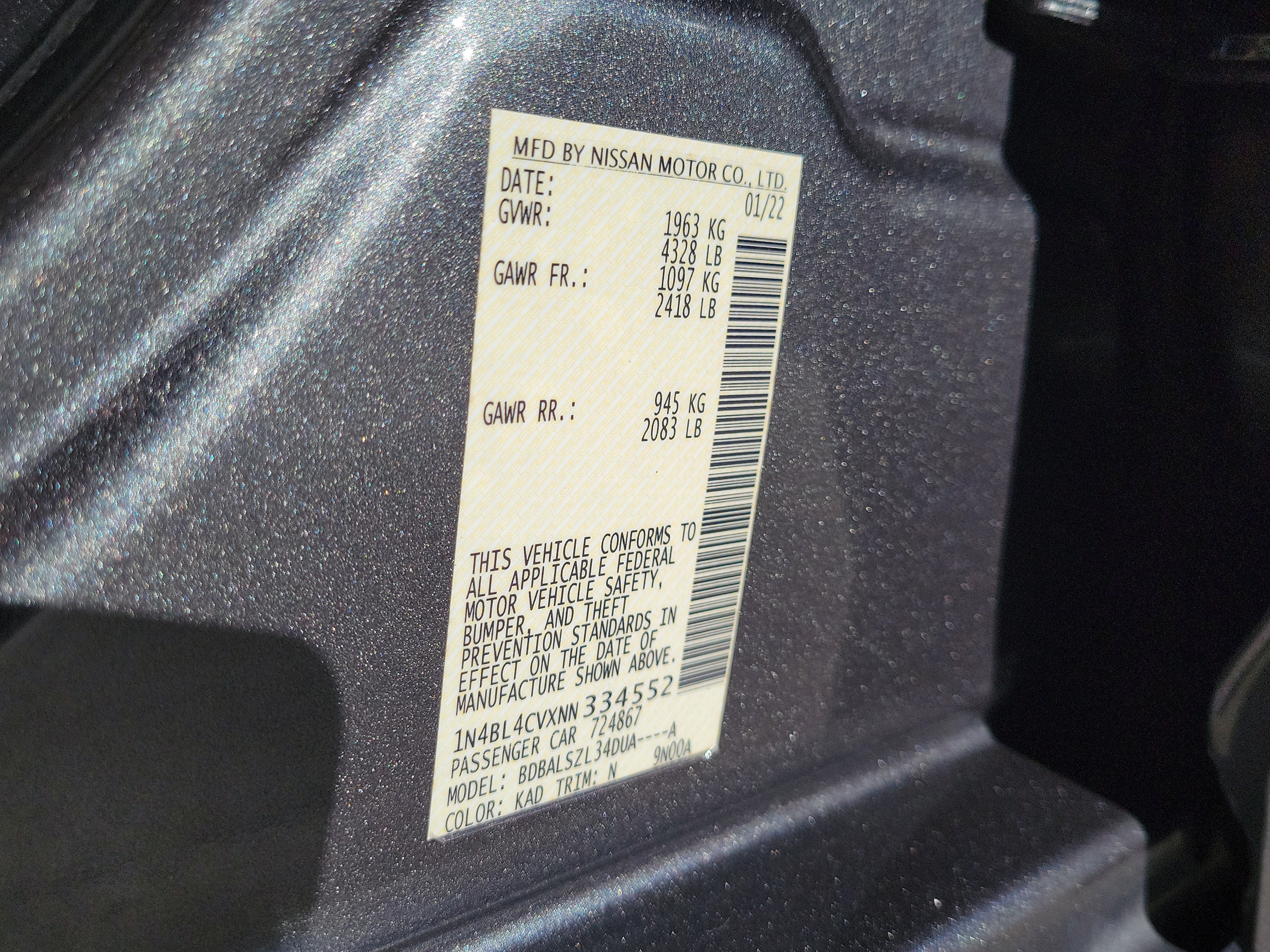 Used 2022 Nissan Altima 2.5 SR FWD image 30