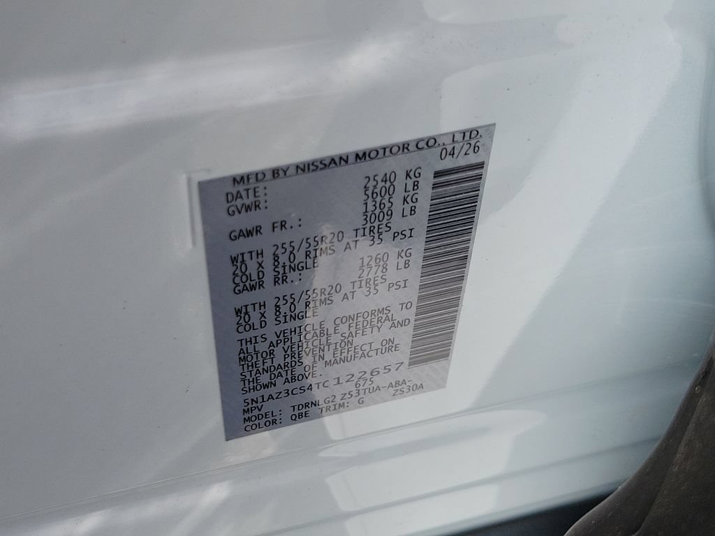 New 2026 Nissan Murano SL w/ Cargo Package AWD/4WD image 33