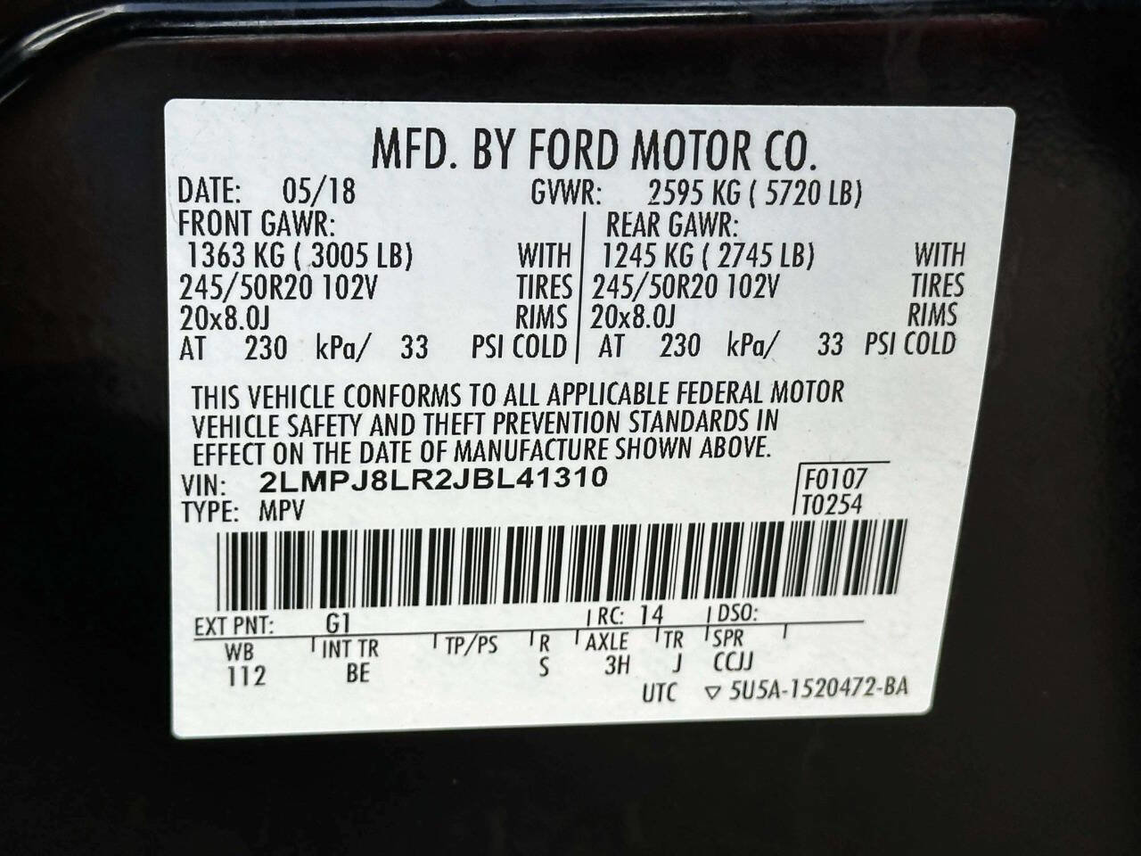 Used 2018 Lincoln MKX Reserve w/ Lincoln MKX Climate Package image 20