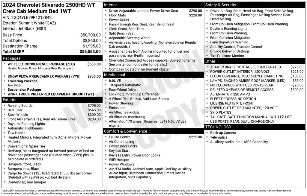Used 2024 Chevrolet Silverado 2500 W/T w/ WT Fleet Convenience Package AWD/4WD image 57