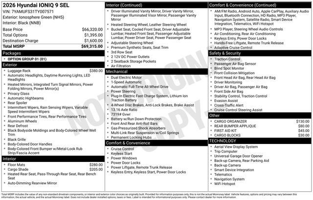 New 2026 Hyundai Ioniq 9 SEL image 4