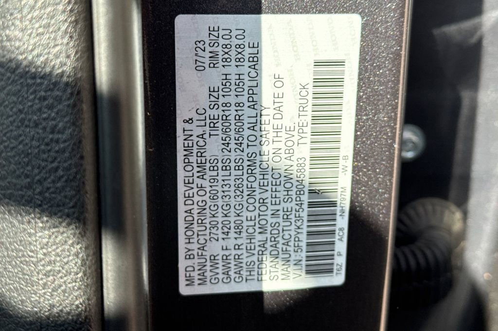 Certified 2023 Honda Ridgeline RTL image 36