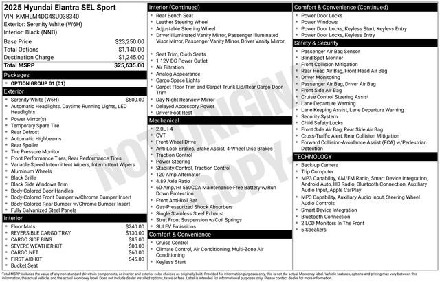Used 2025 Hyundai Elantra Sport FWD image 27