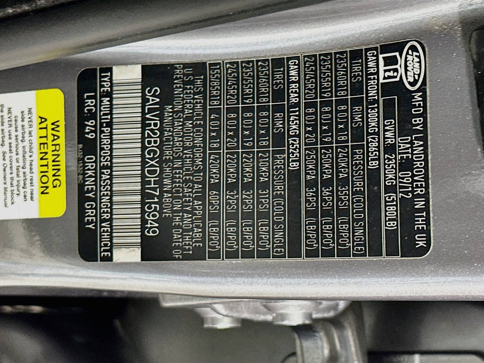 Used 2013 Land Rover Range Rover Evoque Pure Premium AWD/4WD image 34