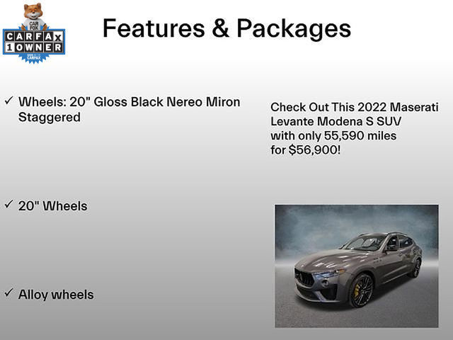 Used 2022 Maserati Levante Modena S AWD/4WD image 6