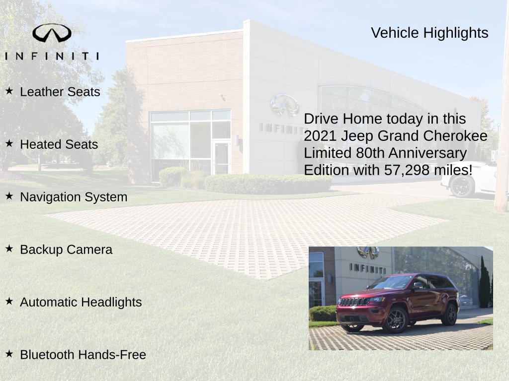 Used 2021 Jeep Grand Cherokee Limited w/ Quick Order Package 28K 80th AWD/4WD image 8