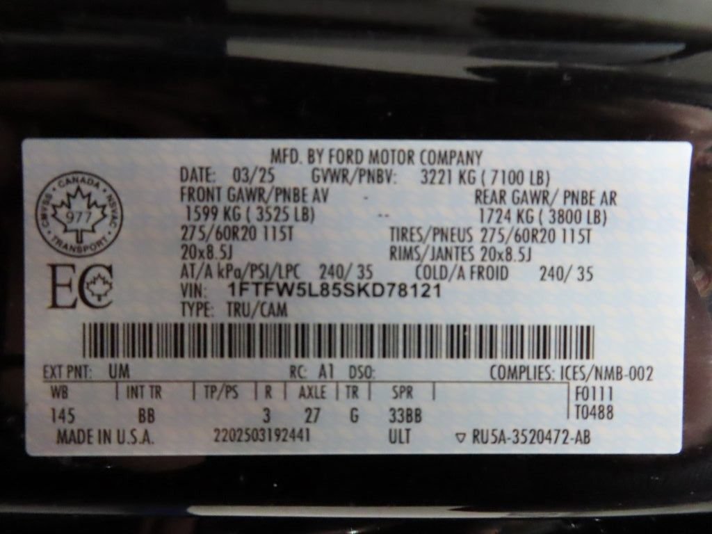 Used 2025 Ford F150 Lariat AWD/4WD image 73