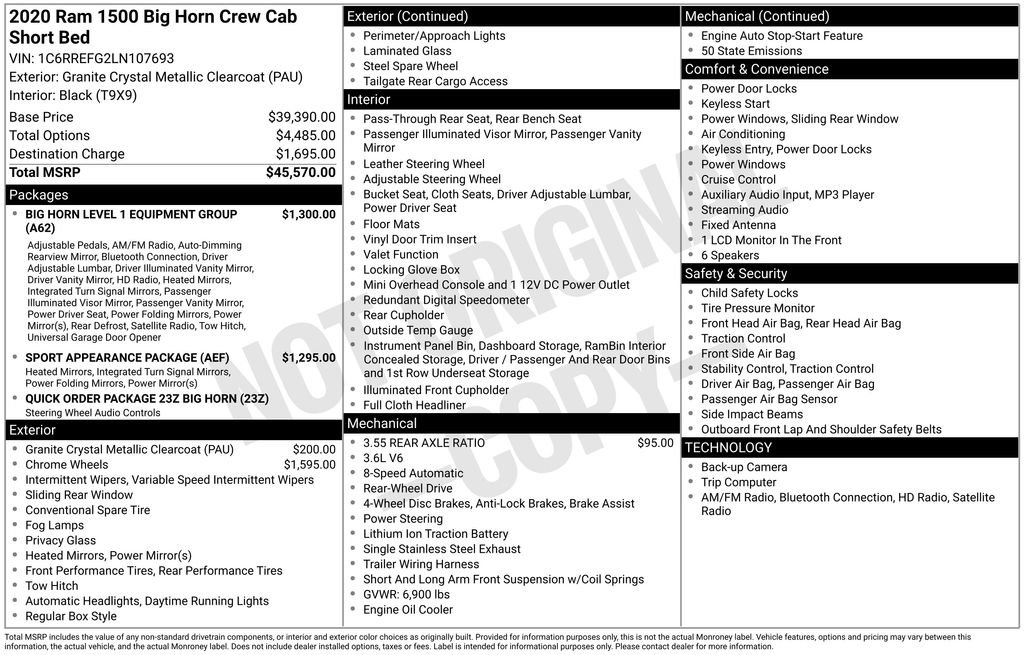 Used 2020 RAM 1500 Big Horn image 32