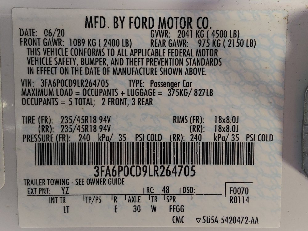Used 2020 Ford Fusion SEL FWD image 33