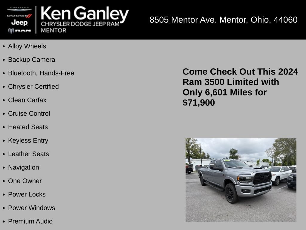 Certified 2024 RAM 3500 Limited w/ Night Edition AWD/4WD image 5