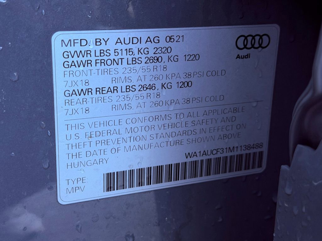 Used 2021 Audi Q3 2.0T Premium w/ Convenience Package AWD/4WD image 32