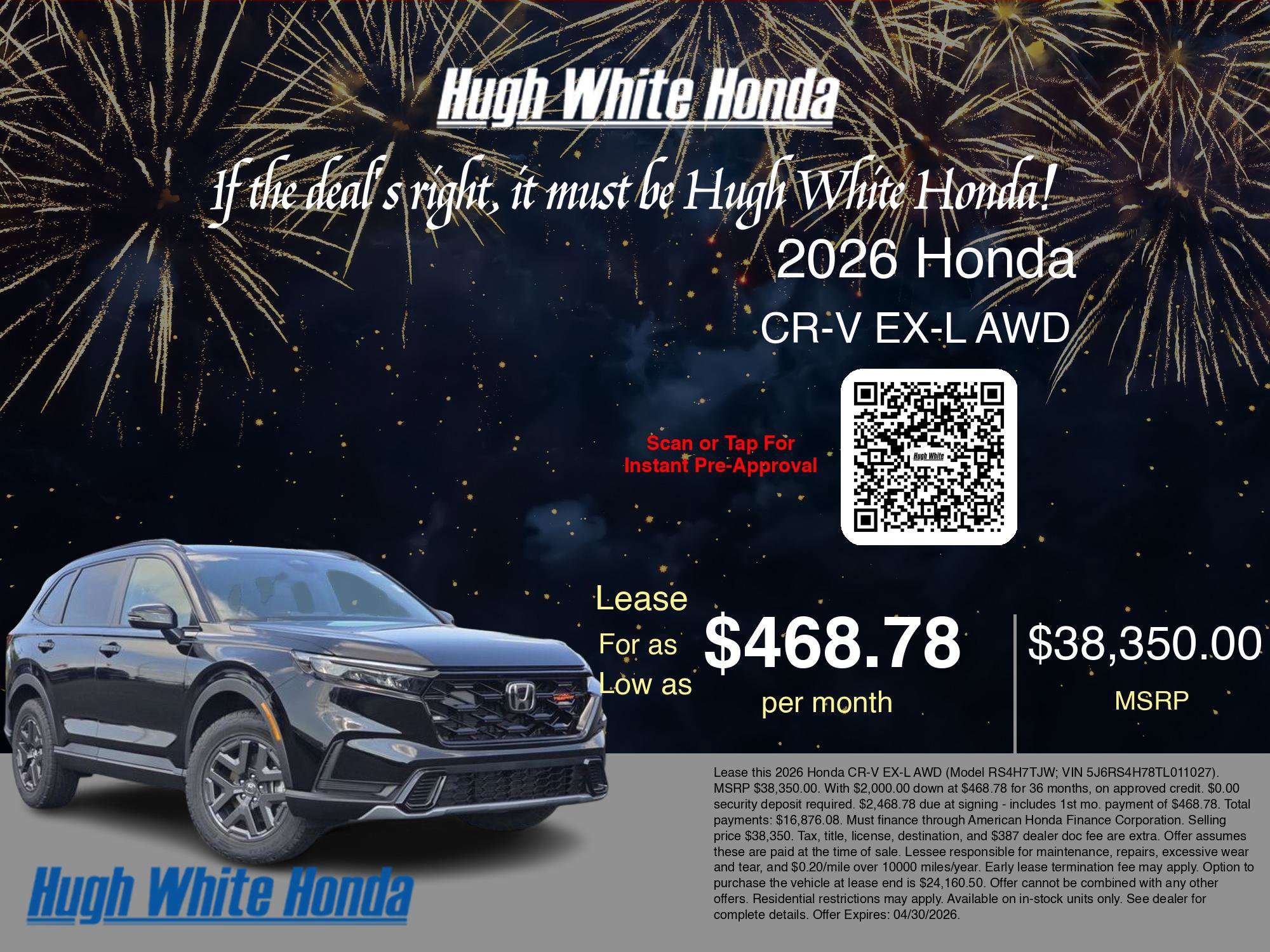 New 2026 Honda CR-V EX-L image 3