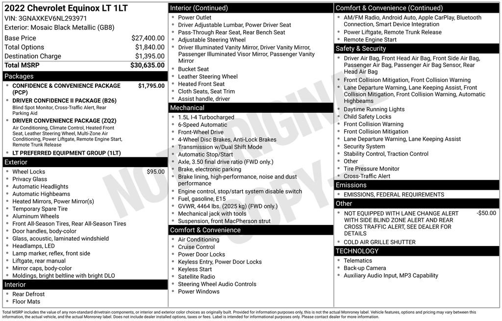 Used 2022 Chevrolet Equinox LT image 18