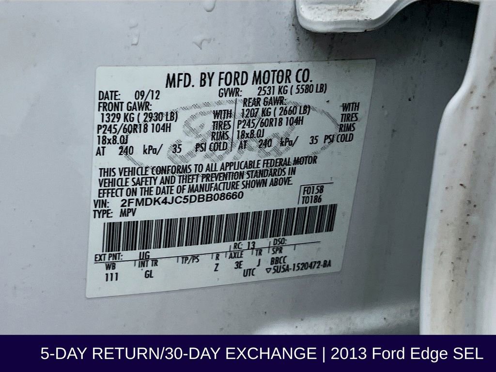 Used 2013 Ford Edge SEL image 37