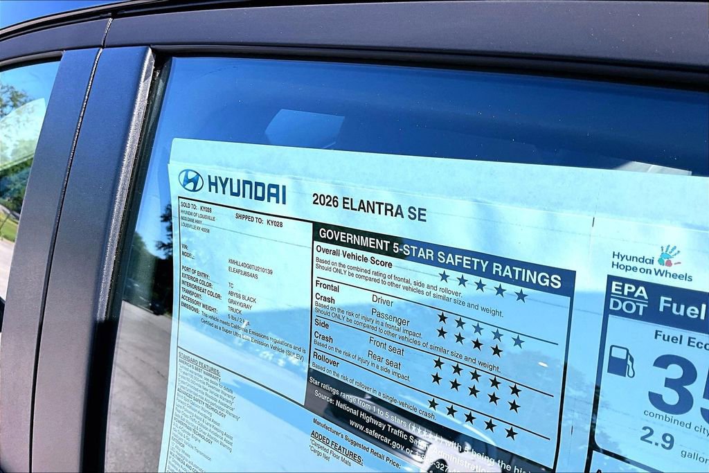 New 2026 Hyundai Elantra SE FWD image 14