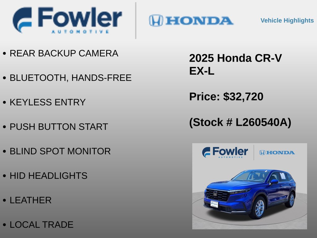 Used 2025 Honda CR-V EX-L image 4