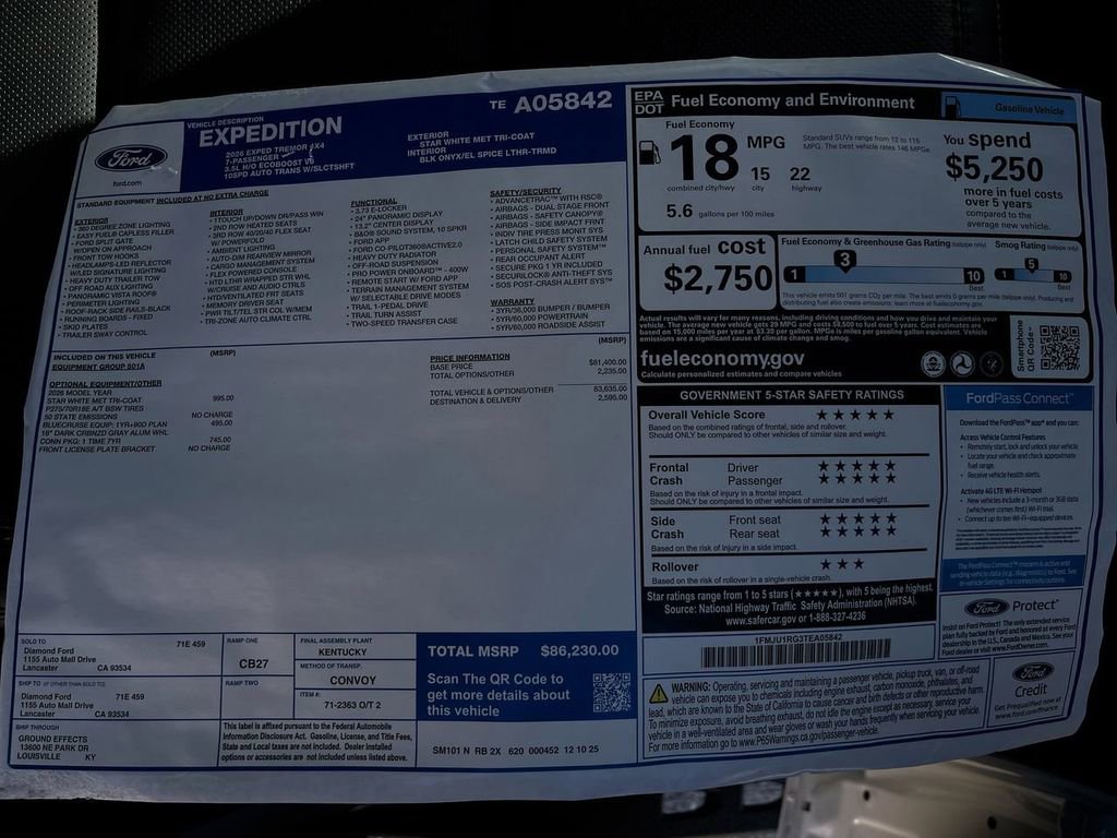 New 2026 Ford Expedition Tremor AWD/4WD image 19