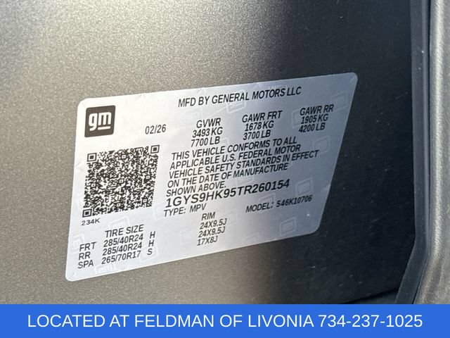 Certified 2026 Cadillac Escalade V w/ LPO, Onyx Lite Package AWD/4WD image 35