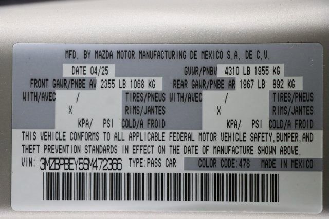 New 2025 MAZDA MAZDA3 2.5 Turbo Premium Plus Package image 45